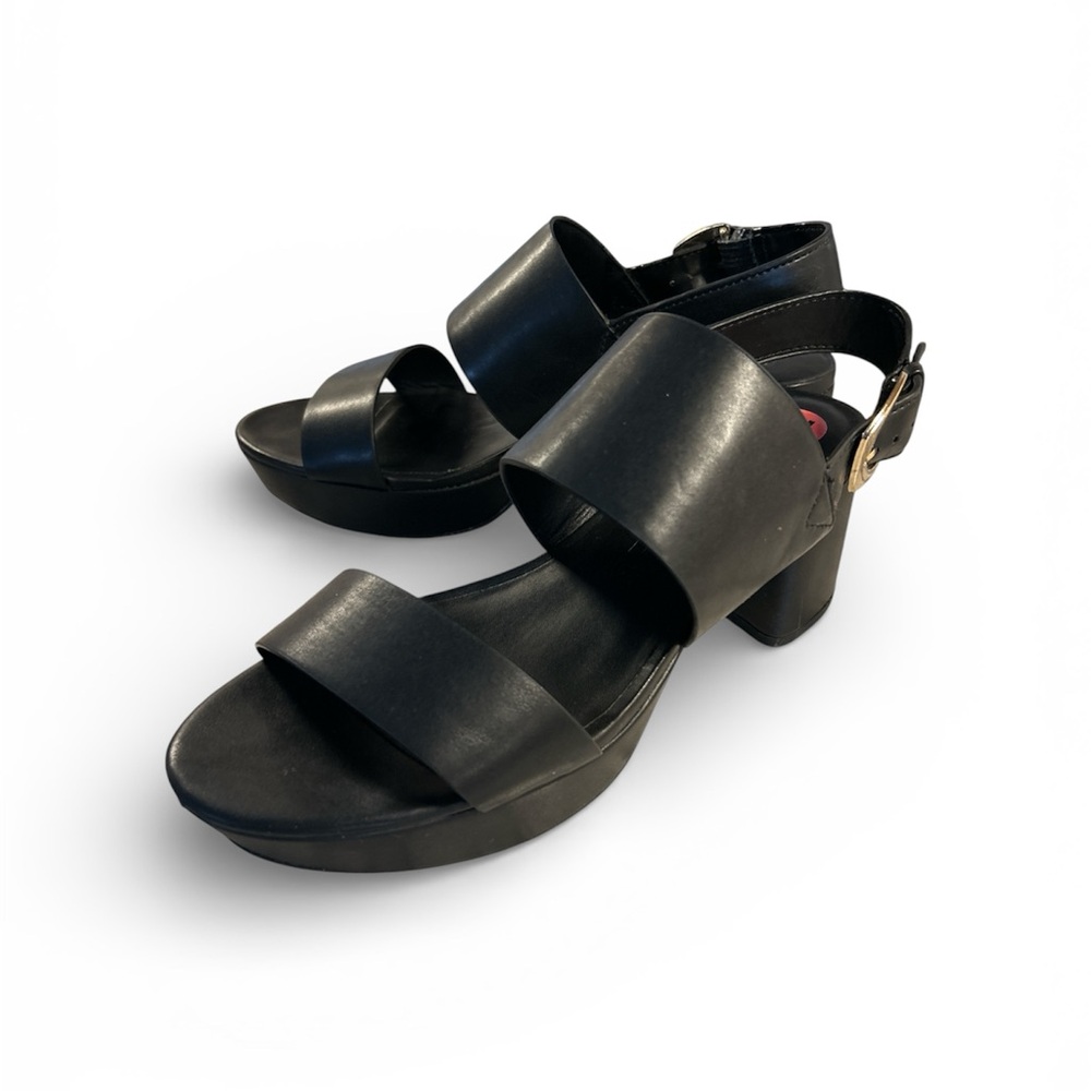 Aerosoles Casetta black platform sandals size 10 NWOT